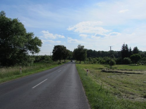 Droga wojewódzka 551 z Unisławia w kierunku Dąbrowy Chełmińskiej. W tym miejscu ma powstać droga dla rowerów.