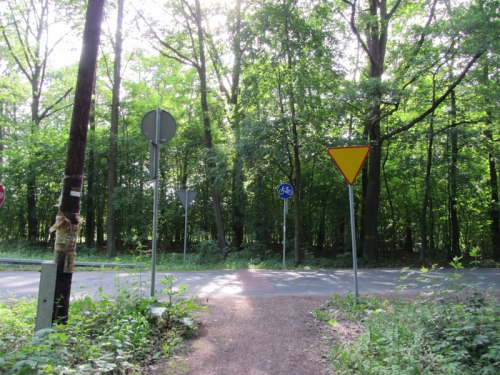 Prawidłowe rozwiązanie dla skrzyżowania ścieżki rowerowej z drogą publiczną.