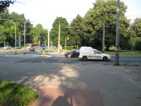 ... skończyła się przed skrzyżowaniem. Jak się później okazało w Lublinie to częsta praktyka.